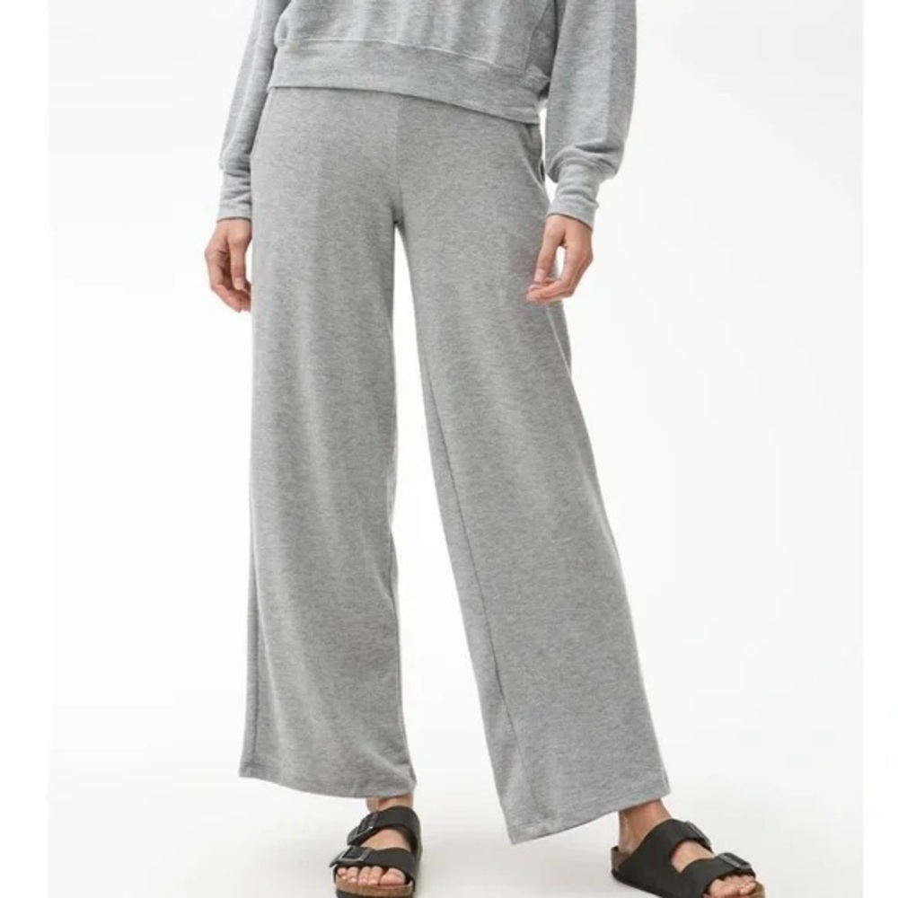 Michael Stars Heather Grey Juniper Wide-Waistband Pocket Lounge Pants Size S